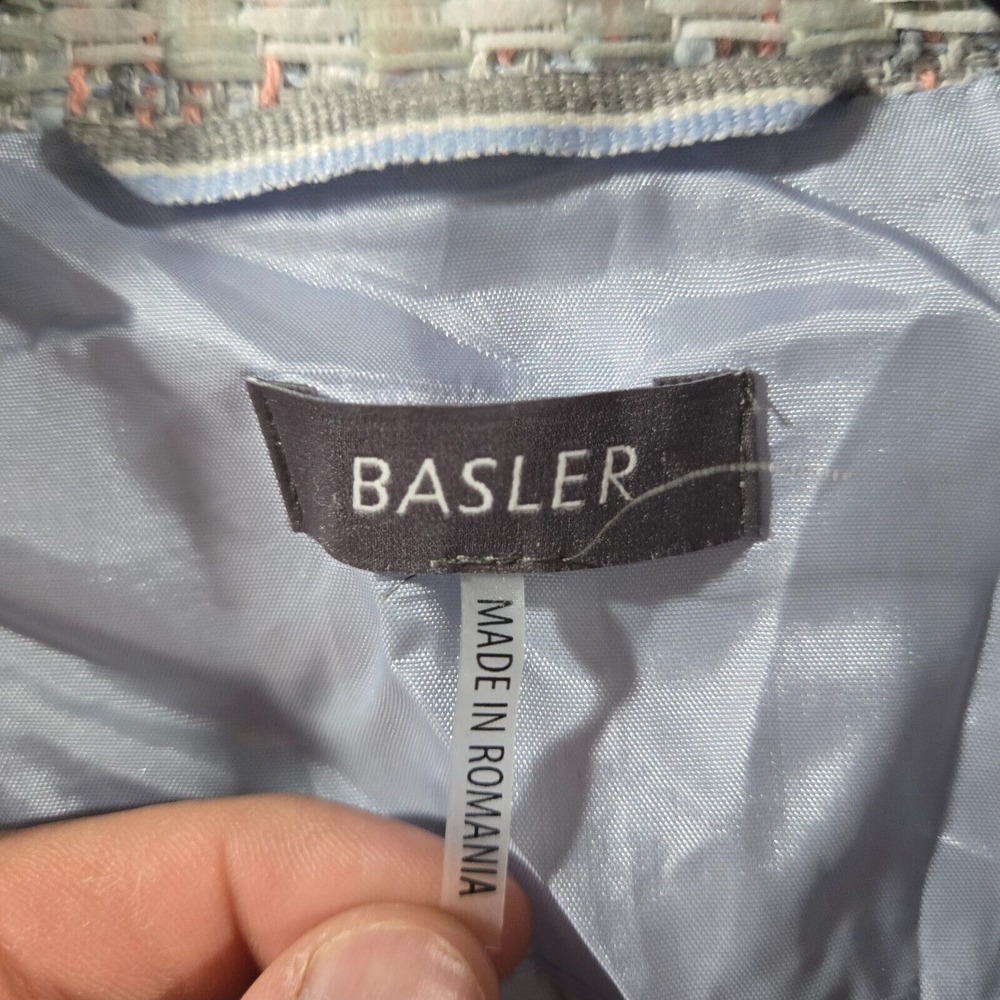BASLER Size 40 Tweed‎ Button Designer Blazer Jacket Multicolor - Picture 4 of 12